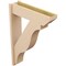 Ekena Millwork 7 1/2-in W x 28-in D x 40-in H Funston Slat Rough Cedar Woodgrain TimberThane Outlooker, Primed Tan OUTUR075X28X40FST24RCPR - alternate 5